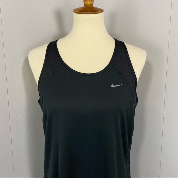 Nike Dri-Fit Black Vented Racerback Tank Top - Picture 4 of 11